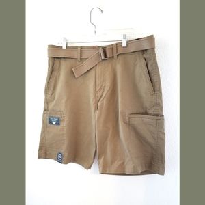 Waterproof NWT Mens Belted Cargo Shorts Sz 36
